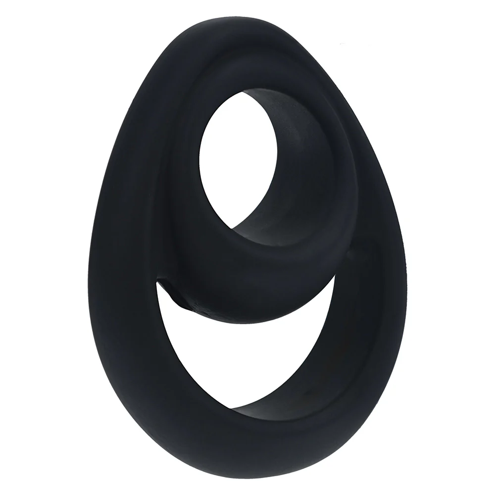 Shots LEVELZ Double Ergo Silicone Cock & Ball Ring