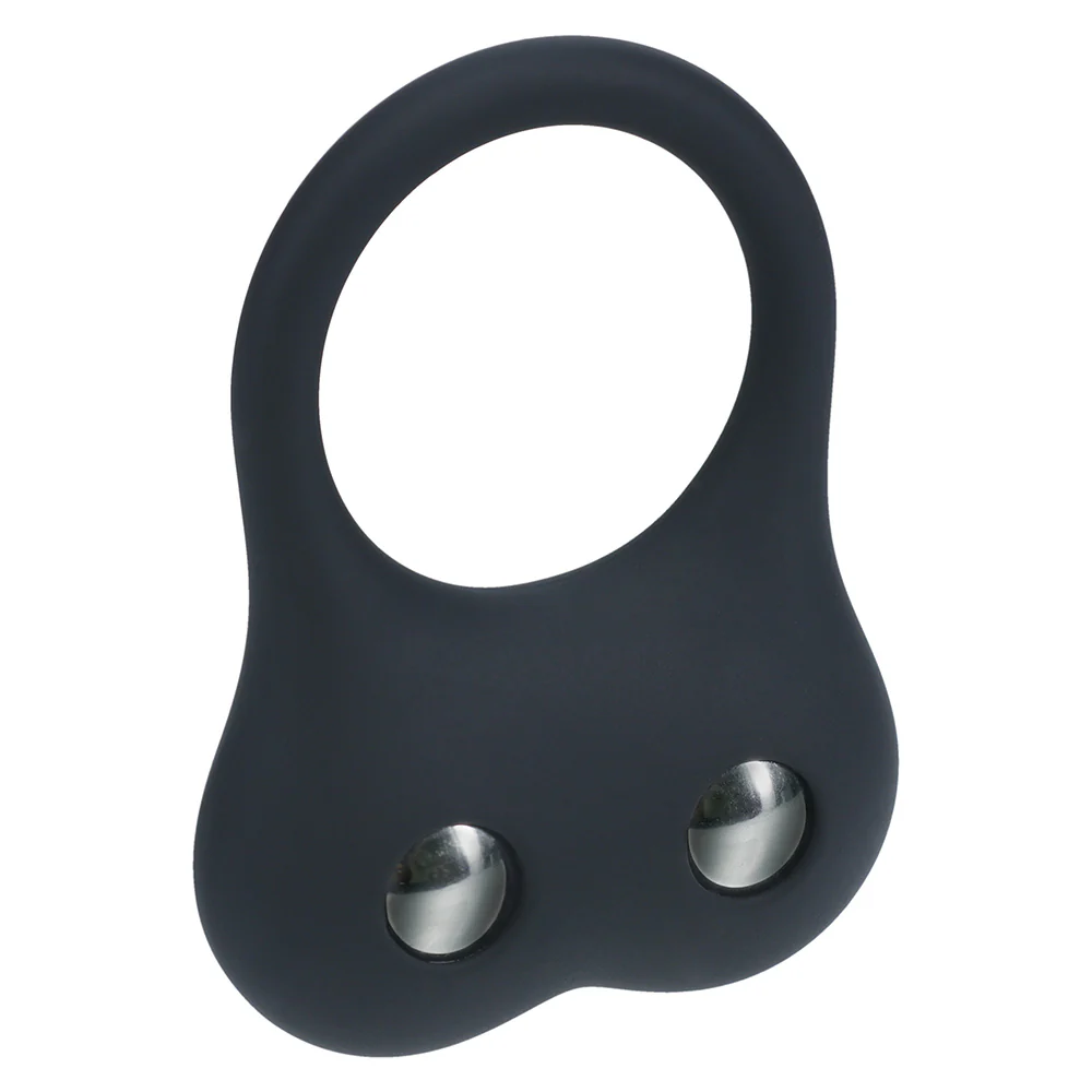 Shots LEVELZ Silicone Training Double Weighted Cock Ring - Medium