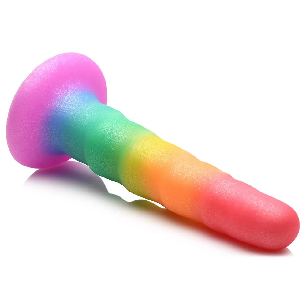 Simply Sweet 6.5-Inch Zigzag Rainbow Dildo - Image 2