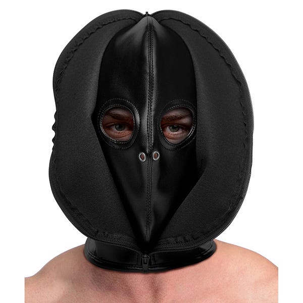 Strict Zip Front Bondage Hood - Image 5