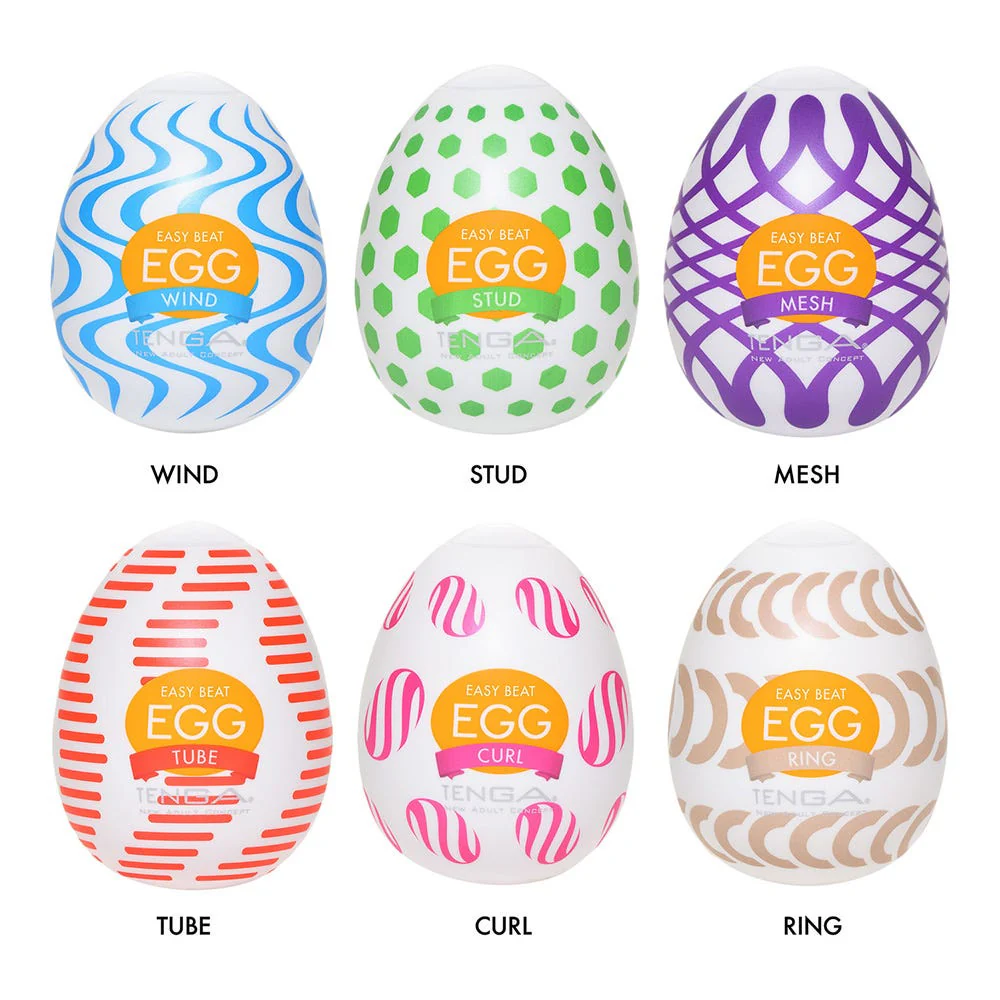 Tenga Easy Ona-Cap Egg Wonder Package 6 Pack Strokers