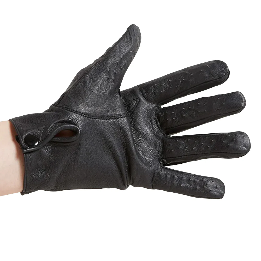 Triune Leather Spiked Gloves
