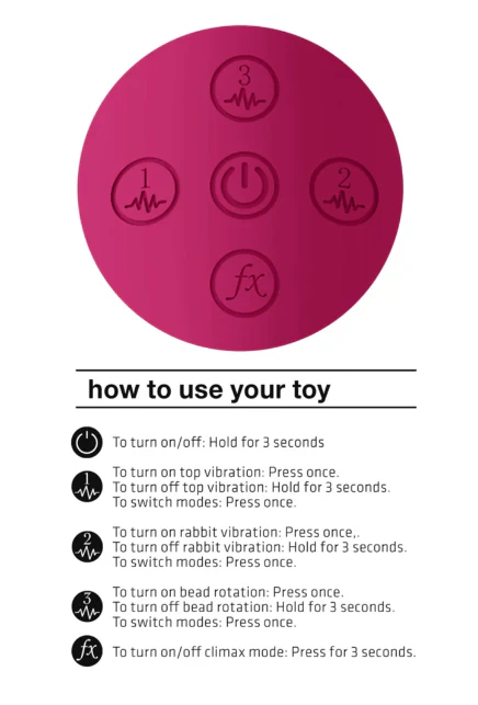 Vive Mira Rotating Beads G-Spot Rabbit Vibrator - Image 5