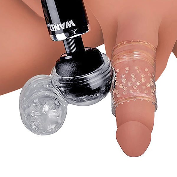 Wand Essentials Twin Turbo Strokers 2 in 1 Wand Attachment for Men - Image 6