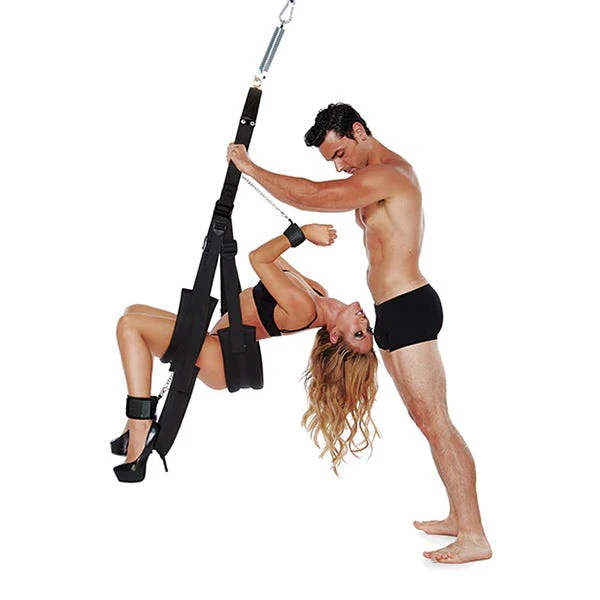 WhipSmart Fantasy Bondage Pleasure Swing with Wrist and Ankle Cuffs - Image 2