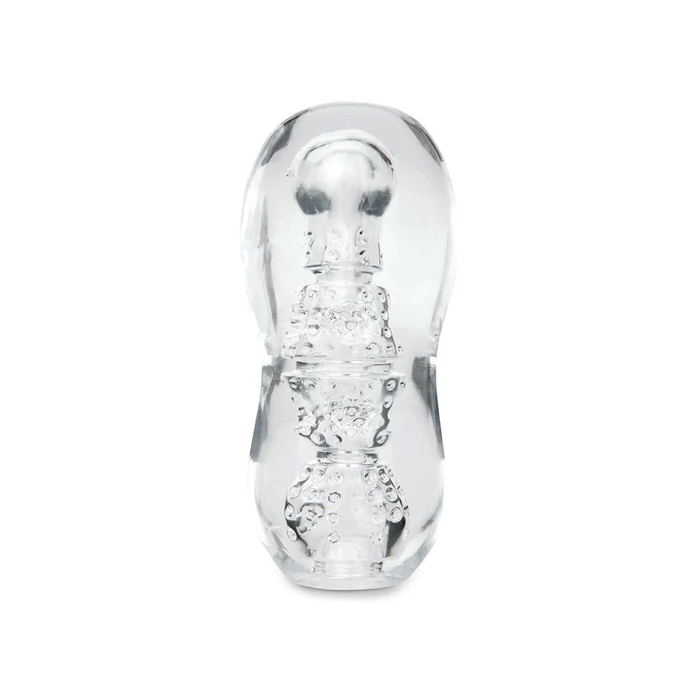 Zolo Gripz Dotted Squeezable Clear Stroker - Image 2