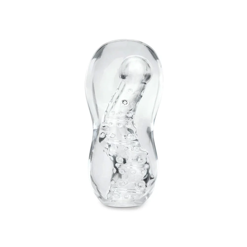 Zolo Gripz Wavy Squeezable Clear Stroker - Image 2